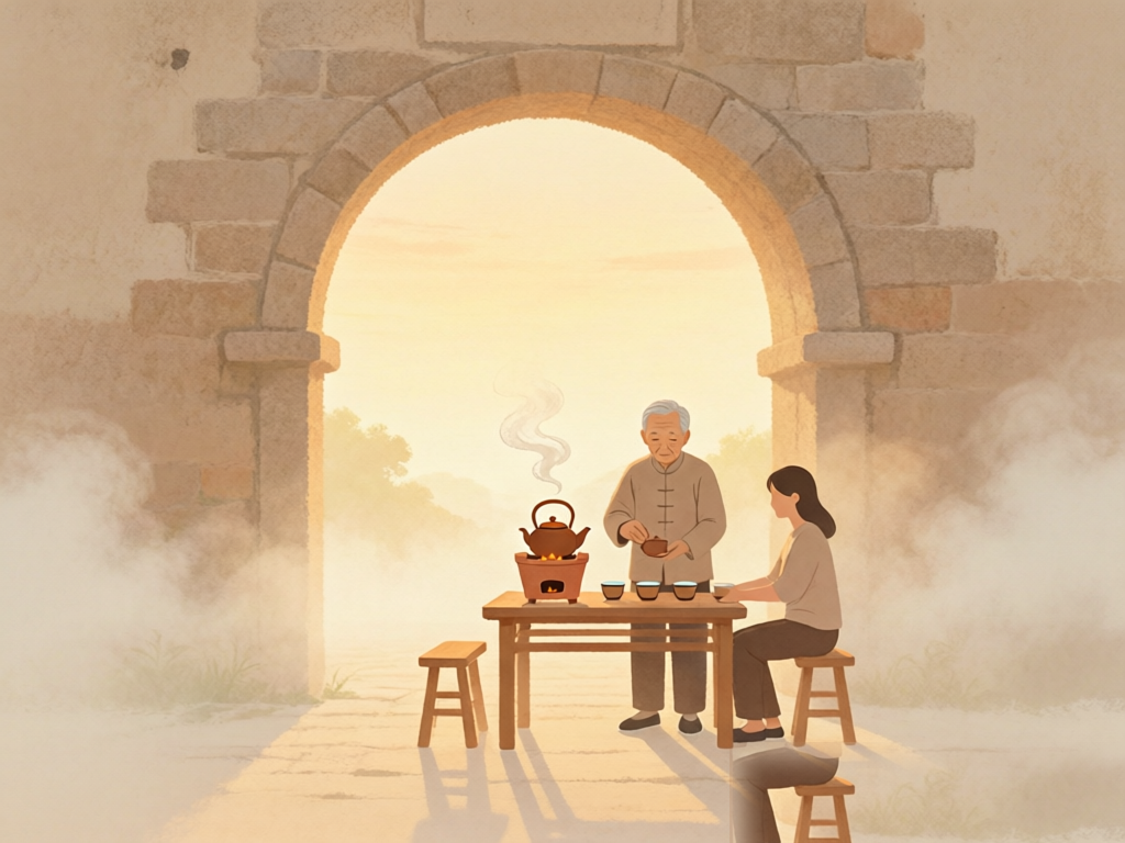 村口品茶